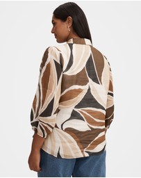 Forever New Curve - Davina Curve Long Sleeves Blouse