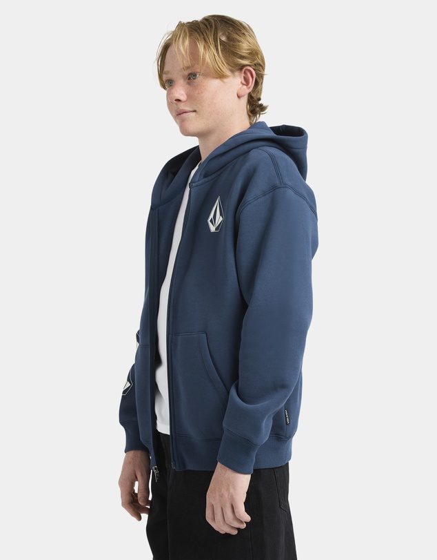 Volcom - Boys 8 to 16 Iconic Stone Zip Up Hoodie