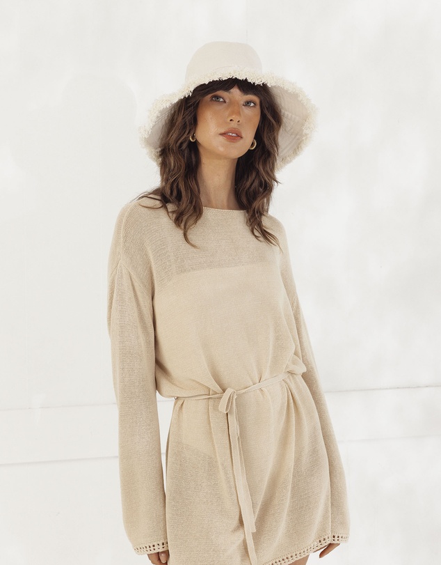 Morgan & Taylor - Cameron Bucket Hat in Beige
