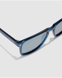 Hawkers Co - HAWKERS - Polarized Navy Chrome DUST Sunglasses for Men and Women UV400