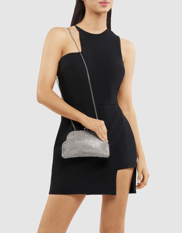 Olga Berg - Ela Crystal Mesh Clutch