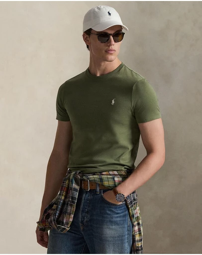 Polo Ralph Lauren - Custom Slim Fit Jersey Crewneck T-Shirt - ICONIC EXCLUSIVE