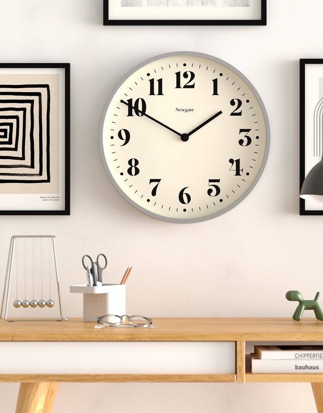 Newgate - Newgate Number Two Wall Clock Matte Posh Grey