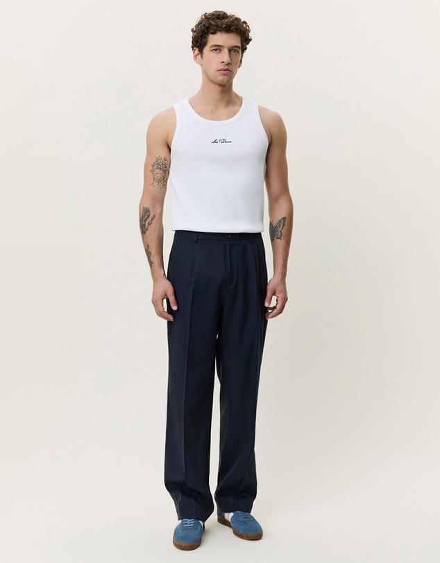 Les Deux - Pleated Twill Suit Pants