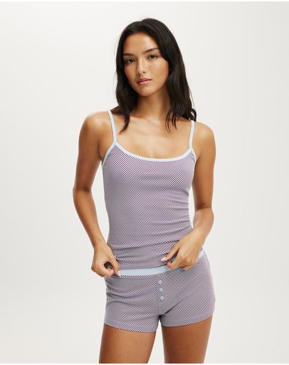 MAGGIE STRIPE VIOLET BLUEBLACKCURRANT