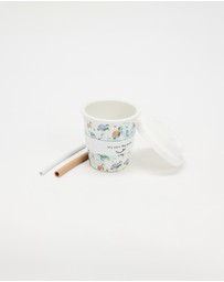 itti bitti - Reusable Baby Cino Cup with 2 Straws - Crush