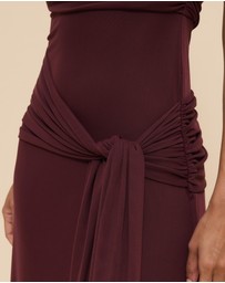Revibe - Repaired CHANCERY Margot One Shoulder Drape Maxi Dress - AU 6