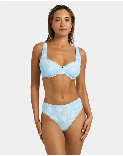 Roxy - Womens Shell Yeah Mod Mid Waist Bikini Bottom