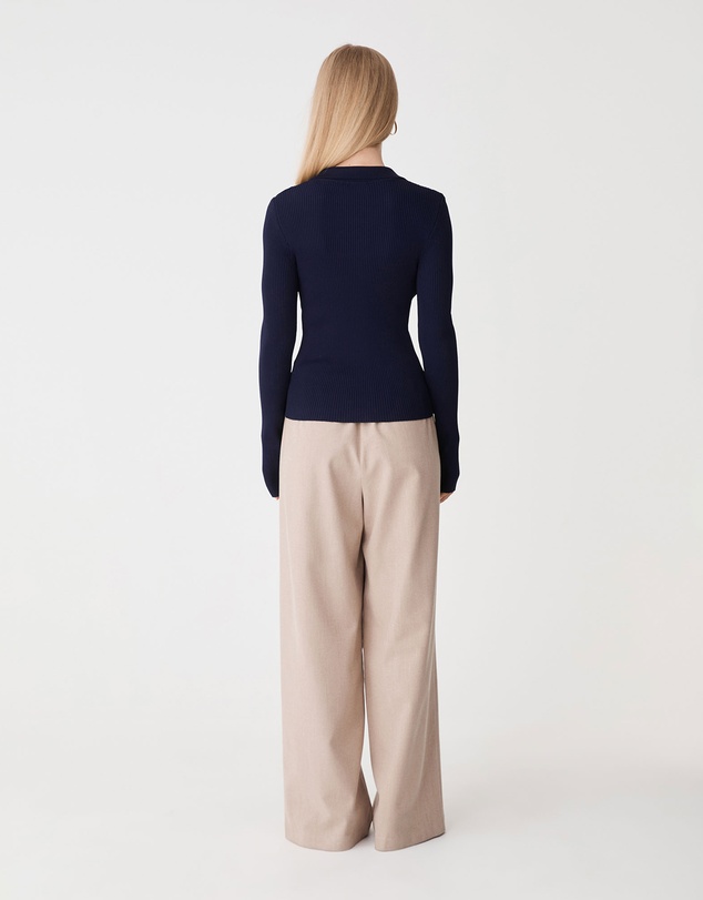 Forcast - Bristol Collared Rib Cardigan