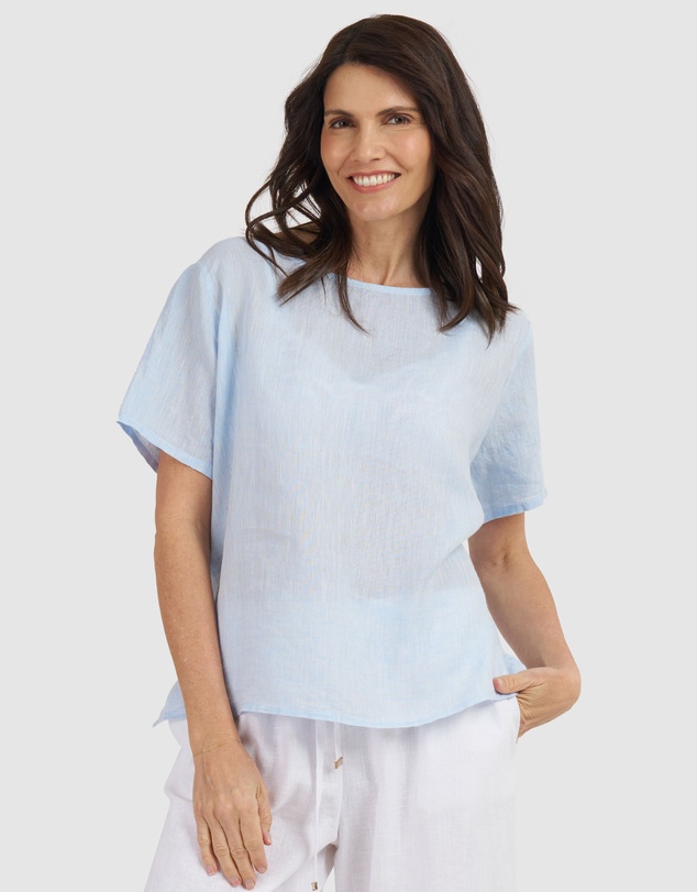 CAMIXA - Teena Linen T-shirt Top