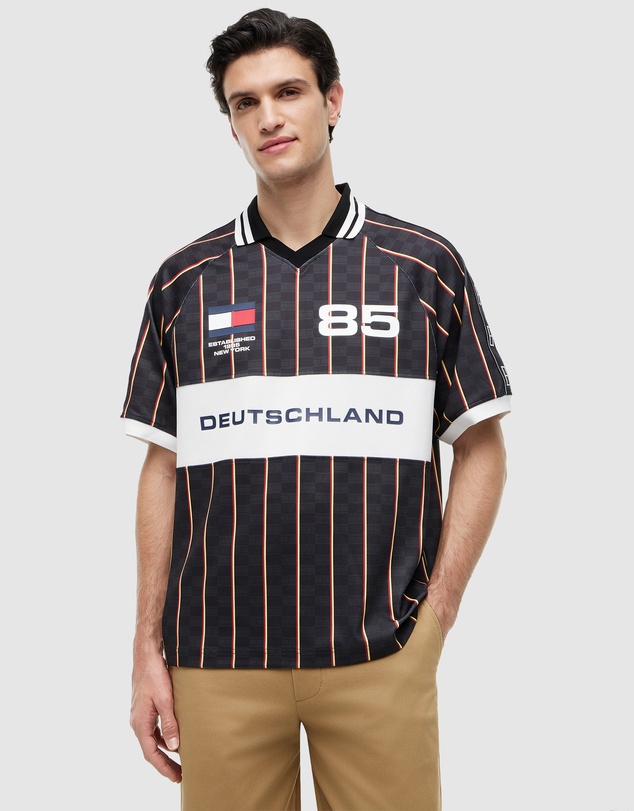 Tommy Hilfiger - Geometric Flag Print SS Rugby Shirt