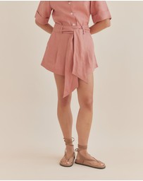 Amelius - Maelle Belted Linen Short