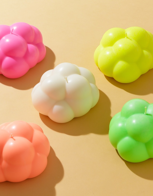 XRJ Celebrations - Blobbies Cumulus Neon Green Candle