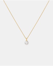 Ania Haie - Ania Haie Gold Pearl Drop Pendant Necklace