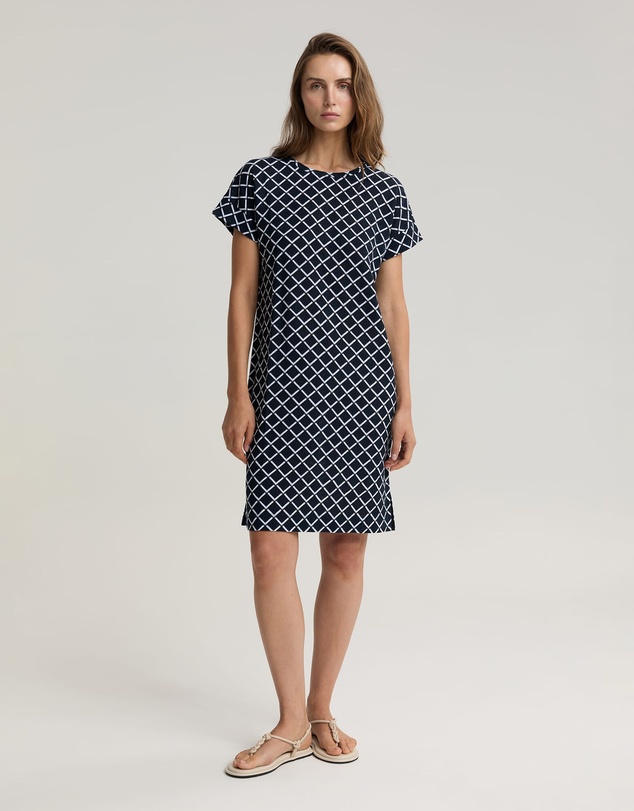 Sportscraft - Geo Print Linen Mini Dress