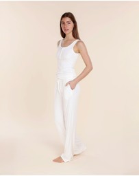 Gingerlilly - Liberty Ribbed Singlet Henley Top