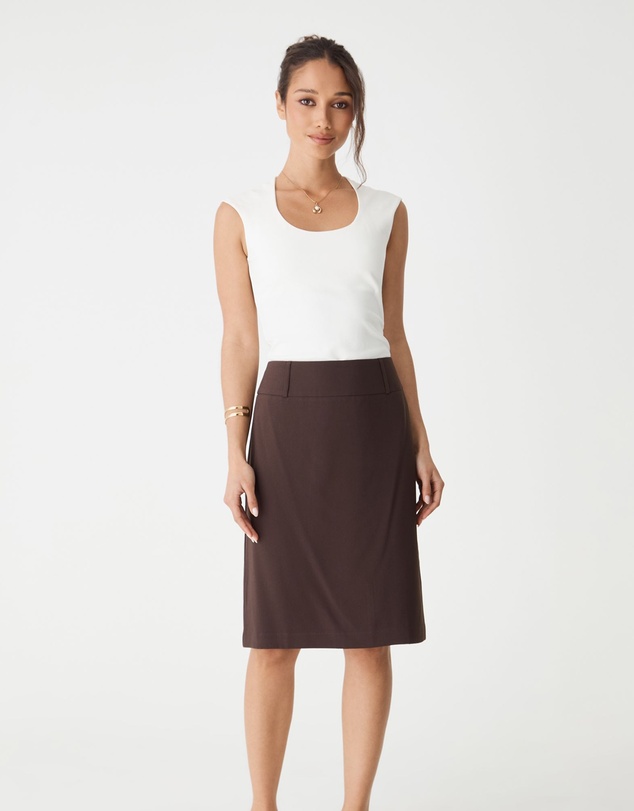Forcast - Soho Rounded Square Neck Top
