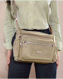 Pierre Cardin - Pierre Cardin RFID Anti-Theft Nylon Crossbody