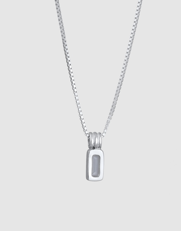Kuzzoi - ICONIC EXCLUSIVE - Topaz Pendant Necklace in 925 Sterling Silver