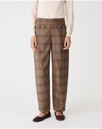 Forcast - Lani Barrel Leg Check Pants
