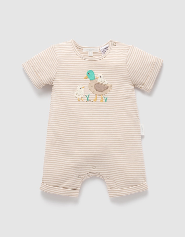 Purebaby - Short Growsuit- Kids-Babies