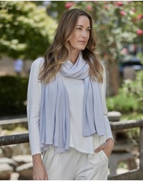 Bamboo Body - Bamboo & Recycled Cashmere Wool Travel Wrap - Heather