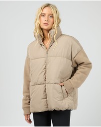 All About Eve - Luxe Knit Puffer Stone