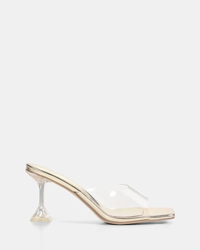Clear & Gold Metallic
