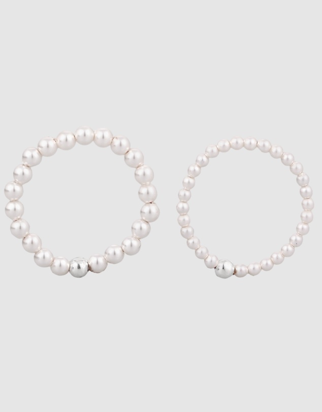 Elli Jewelry - Ring Set Pearl Jewelry Set 925 Sterling Silver