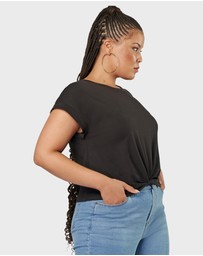 Sunday In The City - Fearless Crop Twist Tee