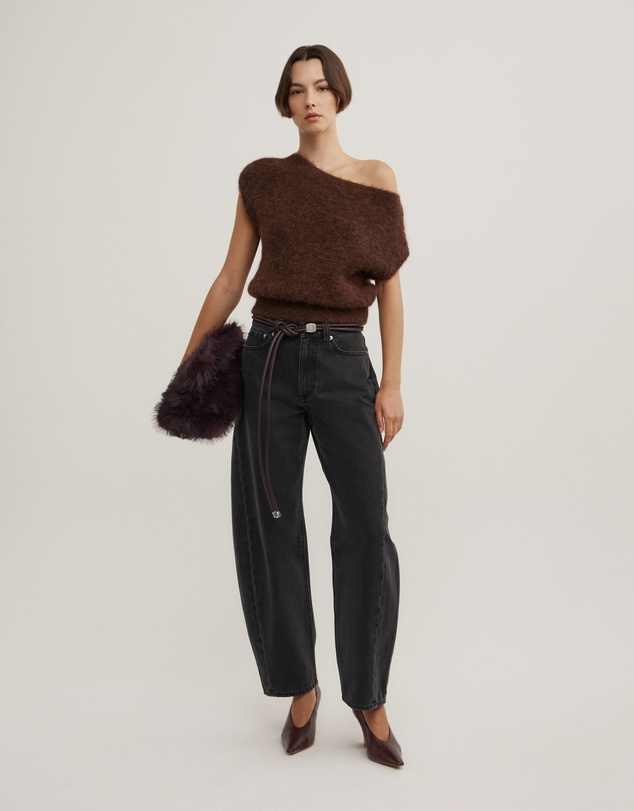 Witchery - Asymmetric Fluffy Top