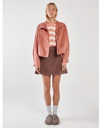 Sass - Sara Suede Bomber Jacket