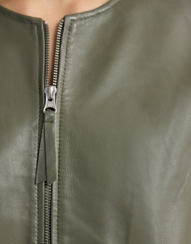 Oxford - Ember Leather Bomber Jacket