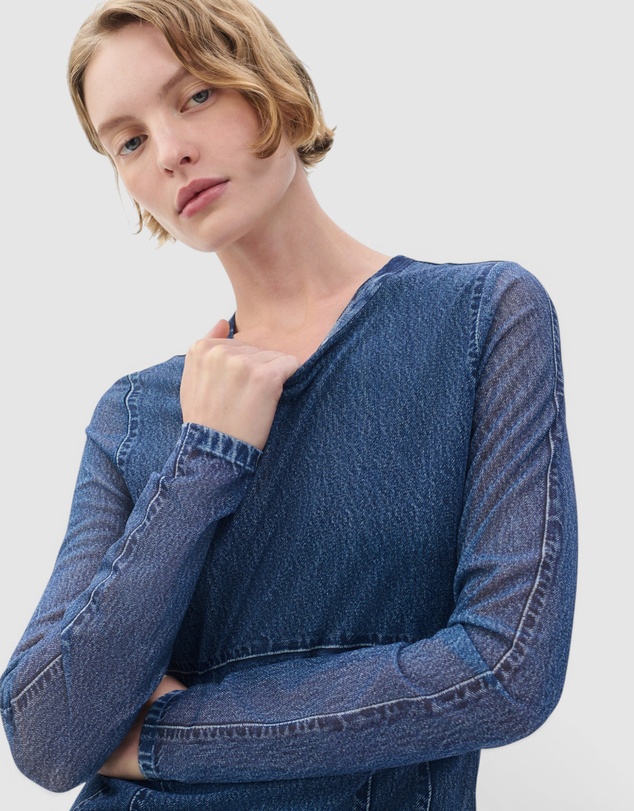 rag & bone - rb Miramar Mesh Long Sleeve Tee