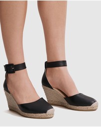 Country Road - Carolina Leather Espadrille Wedge