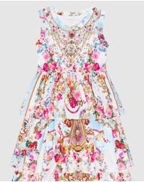 Camilla - Tank Maxi Dress With Woven Layered Skirt - Kids-Teens