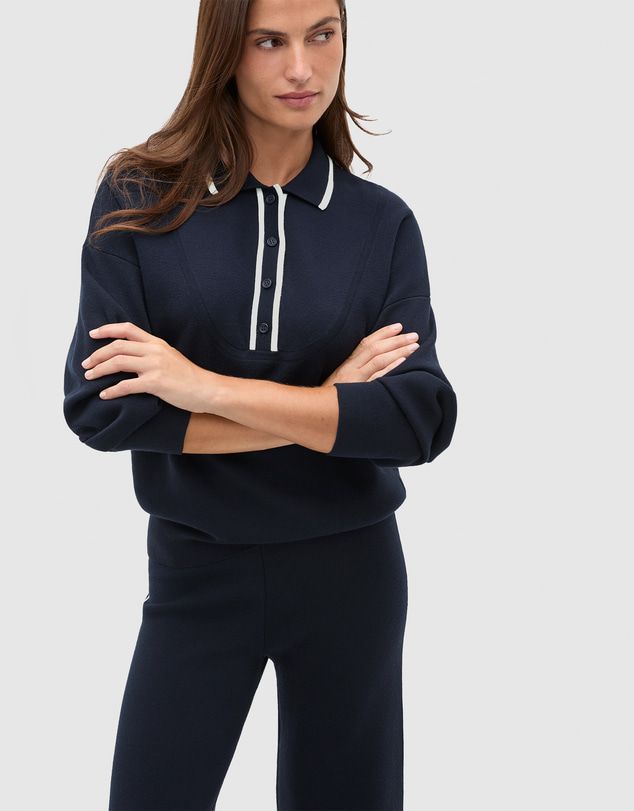 Seed Heritage - Double Knit Collared Sweater