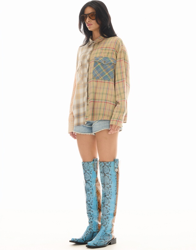 THE TALES - Half n Half Teddy Western Shirt