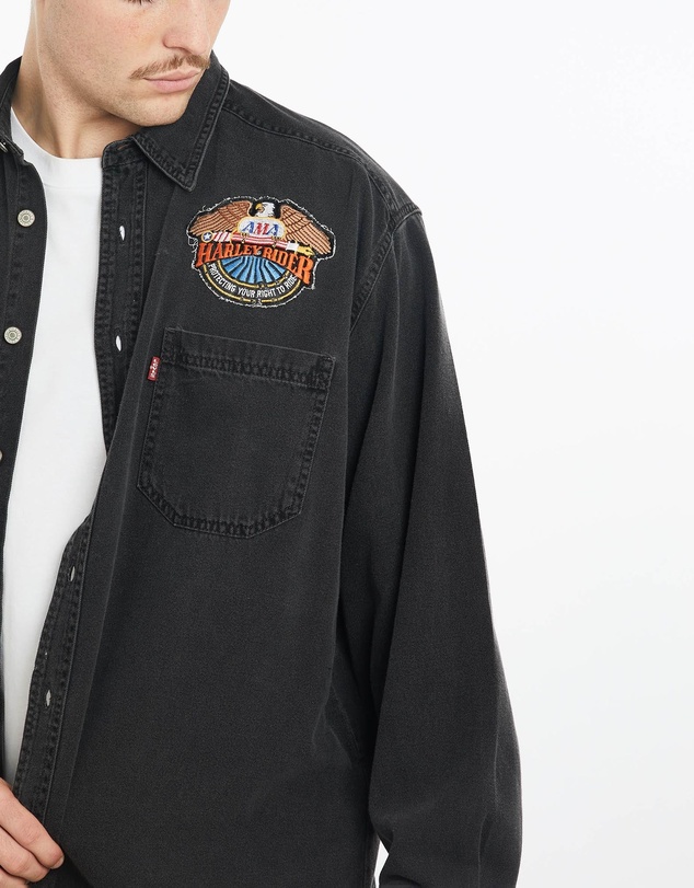Vintage by The Real Deal - Pre Loved - Vintage Levi's Harley Davidson Button Up Shirt