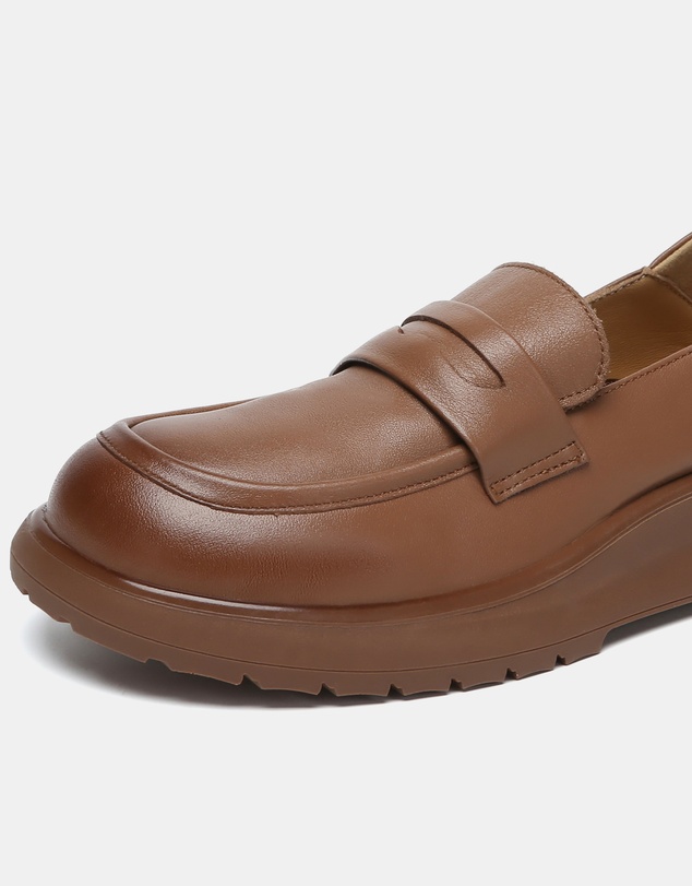 EVERAU - EverAU Ugg Pansy Cow Leather Upper Loafer Oxfords Flats