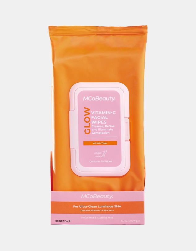 MCoBeauty - Glow Vitamin-C Facial Wipes 25 Pack