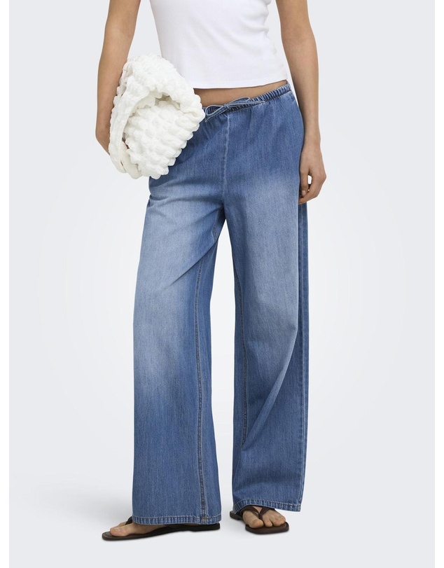 ONLY - Aria Pull String Wide Fit Jeans
