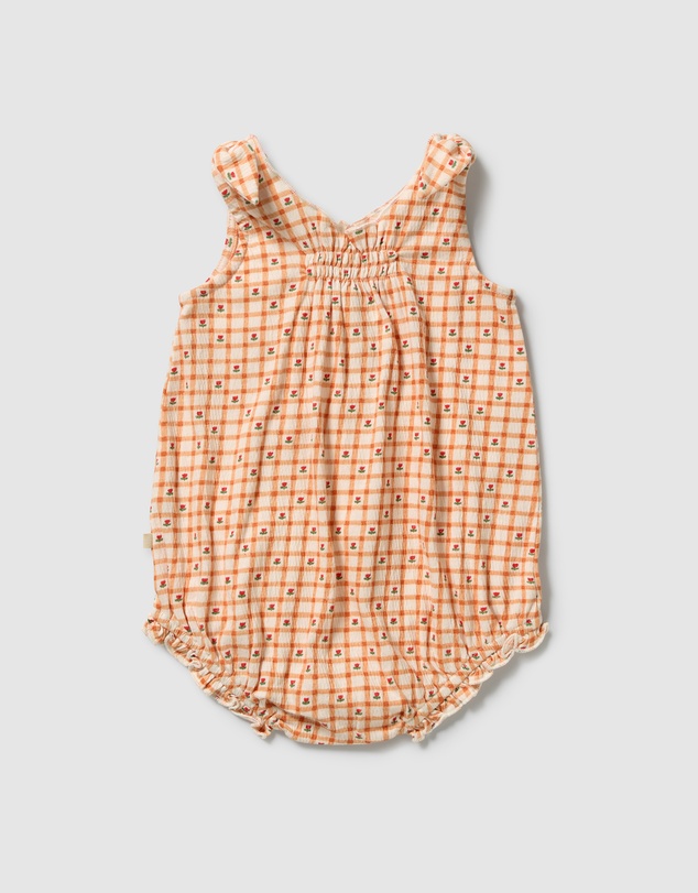 Wilson & Frenchy - Organic Crinkle Tie Playsuit - Babies