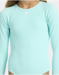Roxy - Girls 4 to 16 Aruba Long Sleeve One Piece Swimsuit