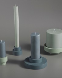 porter green - escc small pillar candle soy-blend unscented candles
