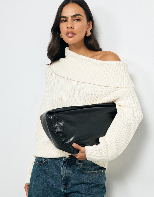 AERE - Leia Off Shoulder Knit Jumper