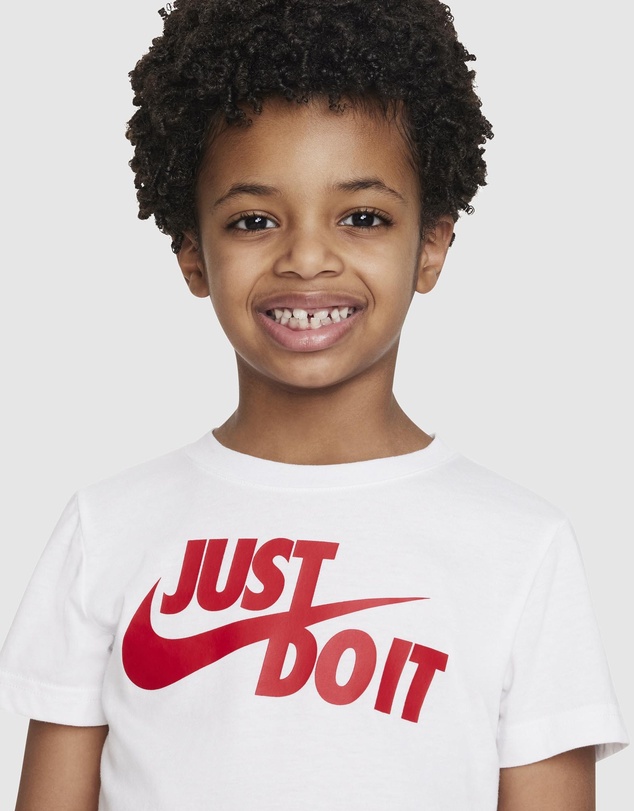 Nike - Split Swoosh Logo Tee - Kids