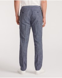 Calibre - Crossweave Elastic Waist Suit Pants Blue
