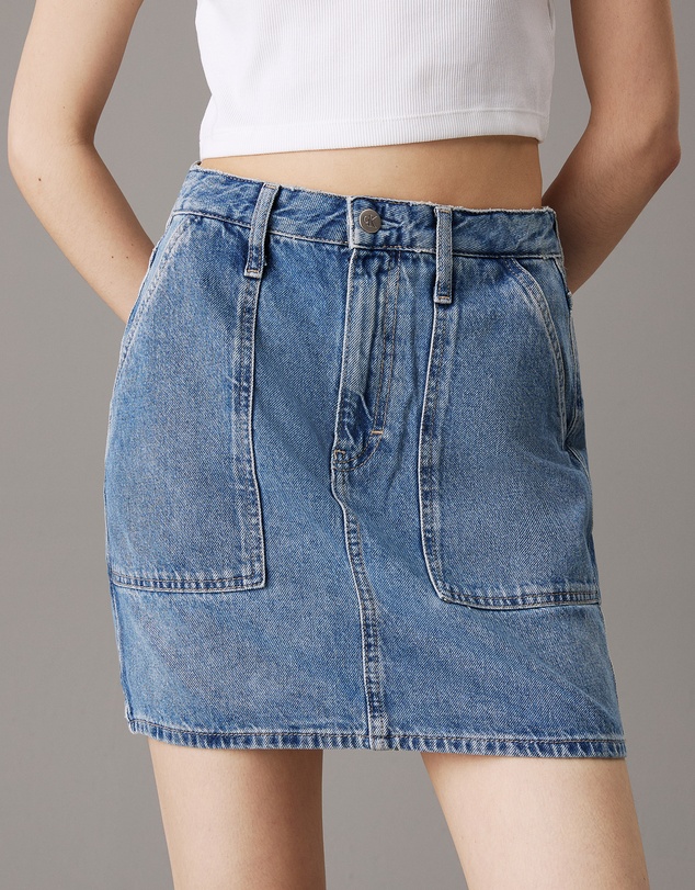 Calvin Klein Jeans - Denim Utility Mini Skirt