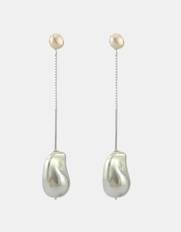 Sonne Jewellery - Rain Silver Pearl Drop Earrings